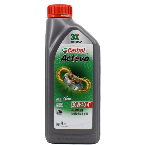 Castrol Actevo 20W40 4T 1 Lt 4 Zamanlı Motosiklet Yağı