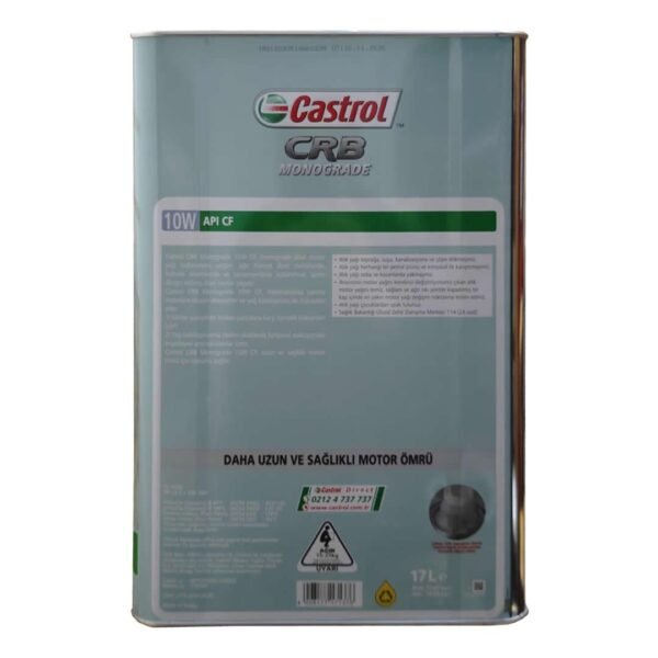 Castrol CRB Monograde 10W CF 15 Kg Motor Yağı