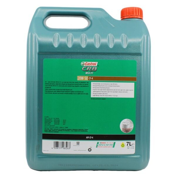 Castrol CRB Multi 20W50 7 Lt Mineral Motor Yağı