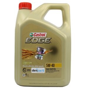 Castrol Edge 5W40 4 Lt Tam Sentetik Motor Yağı