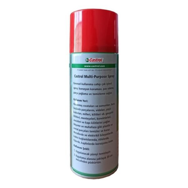 Castrol Multi-Purpose Sprey 400 ml Çok Amaçlı Temizleme