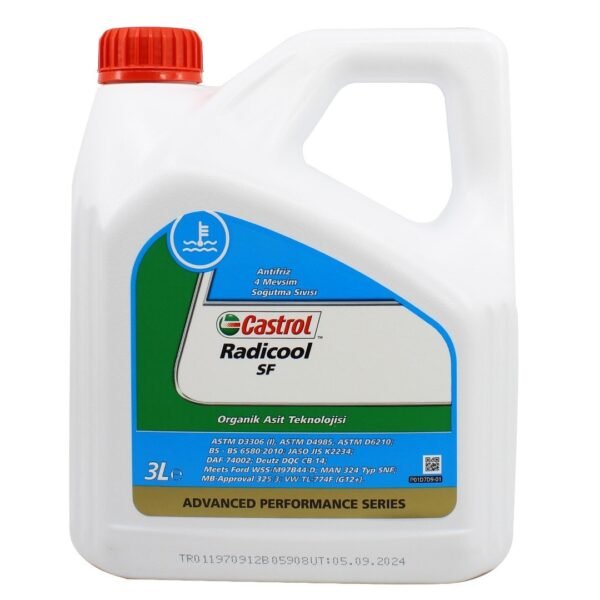 Castrol Radicool SF Konsantre Antifriz 3 Lt Kırmızı Antifriz