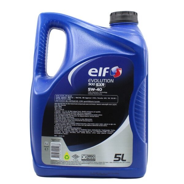Elf Evolution 900 SXR 5W-40 5 Lt Sentetik Motor Yağı
