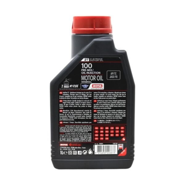 Motul 100 2T 1 Lt 2 Zamanlı Motosiklet Yağı