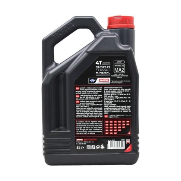Motul 3000 10W40 4T 4 Lt 4 Zamanlı Motosiklet Yağı