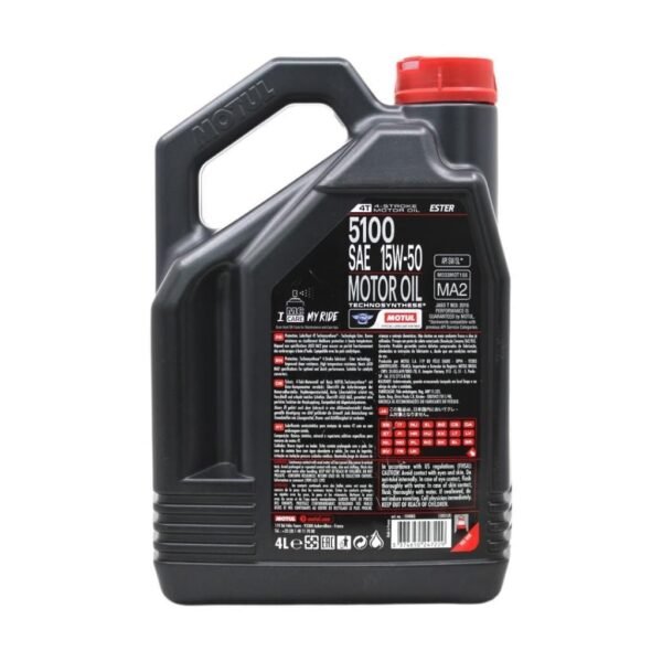 Motul 5100 15W50 4T 4 Lt 4 Zamanlı Motosiklet Yağı