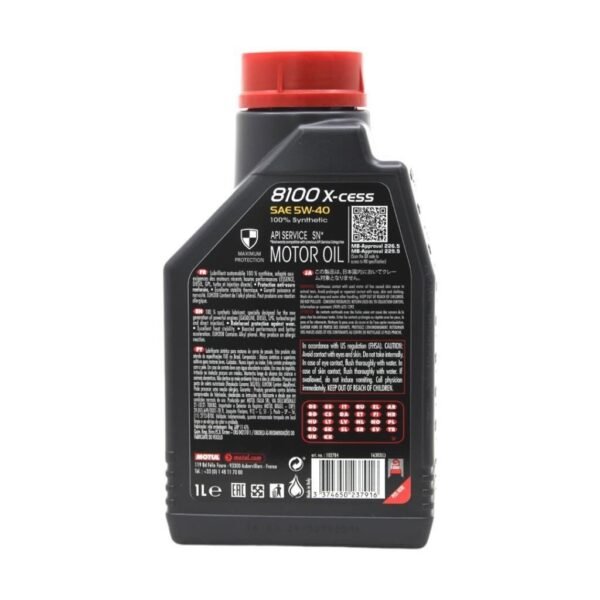 Motul 8100 X-Cess 5W40 1 Lt Tam Sentetik Motor Yağı
