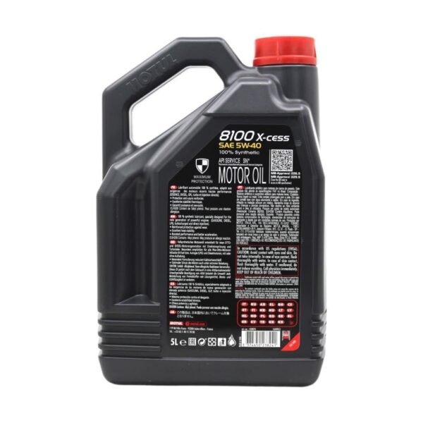 Motul 8100 X-Cess 5W40 5 Lt Tam Sentetik Motor Yağı