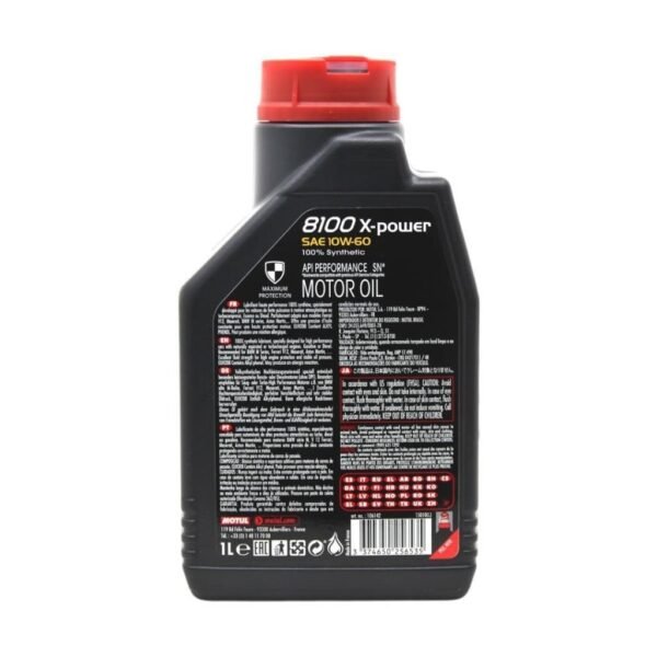 Motul 8100 X-Power 10W60 1 Lt Tam Sentetik Motor Yağı