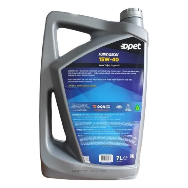Opet Fullmaster 15W-40 7 Lt Motor Yağı