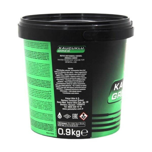 Petrol Ofisi Kauçuklu Gres 0.9 Kg Kalsiyum Sabunlu Gres