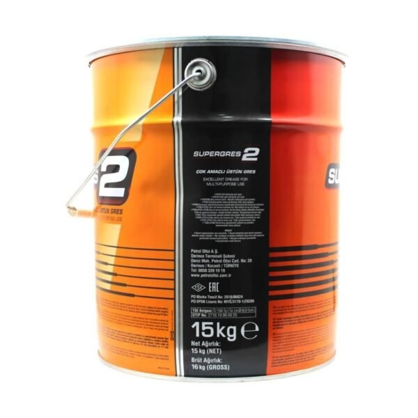 Petrol Ofisi Super Gres 2 15 Kg Lityum Sabunlu Gres