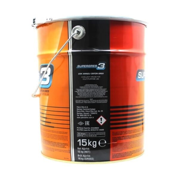 Petrol Ofisi Super Gres 3 15 Kg Lityum Sabunlu Gres