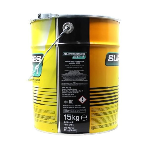 Petrol Ofisi Super Gres Ep 1 15 Kg Lityum Sabunlu Gres