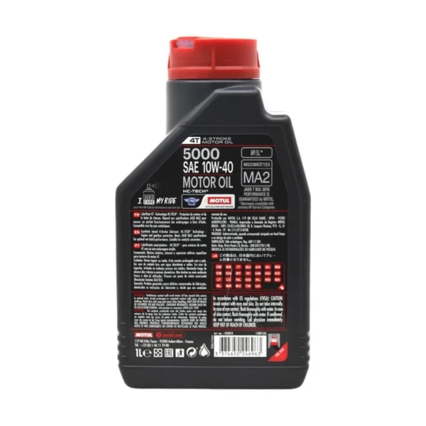 Motul 5000 10W40 4T 1 Lt Motosiklet Yağı