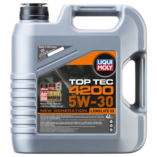 Liqui Moly Top Tec 4200 5W30 Motor Yağı 4 Lt (3715)