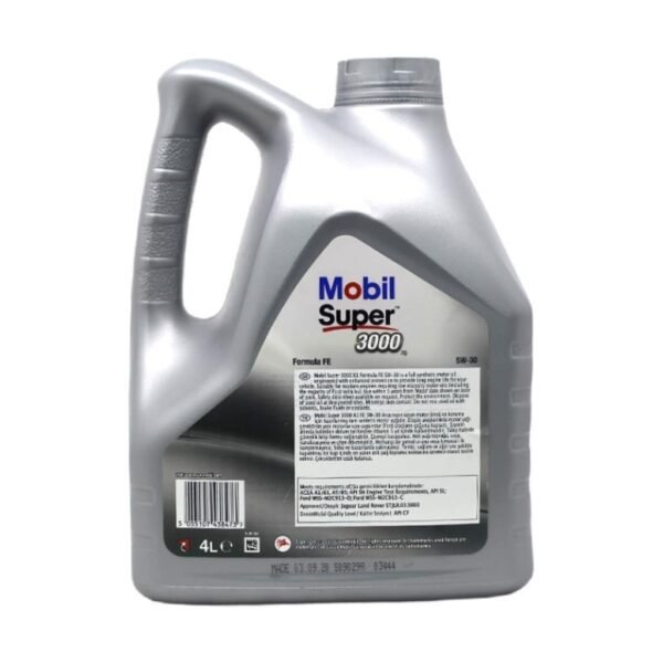 Mobil Super 3000 Formula FE 5W30 4 Lt Tam Sentetik Motor Yağı