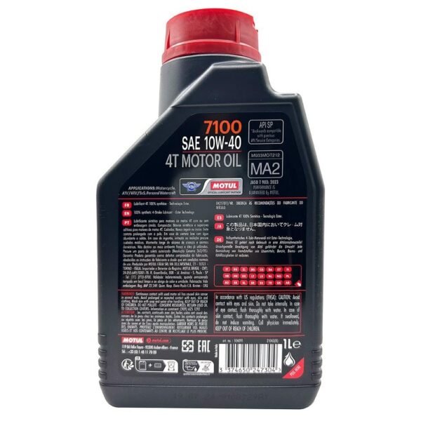 Motul 7100 4T 10W40 1 Lt Motosiklet Yağı