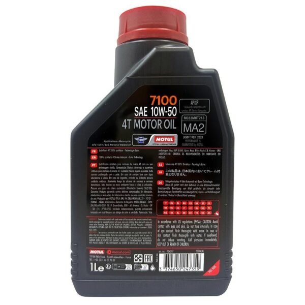 Motul 7100 4T 10W50 1 Lt Motosiklet Yağı