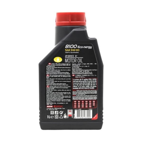 Motul 8100 Eco-Nergy 5W30 1 Lt Tam Sentetik Motor Yağı