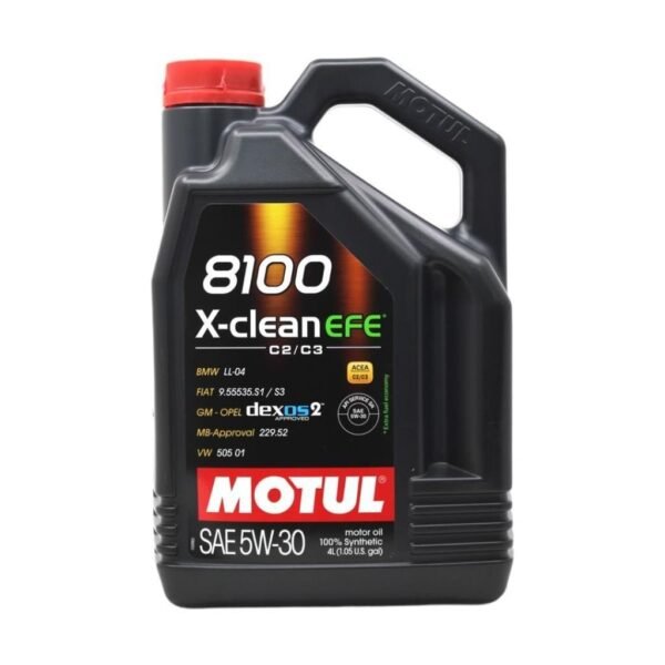 Motul 8100 X-Clean EFE 5W30 4 Lt Tam Sentetik Motor Yağı