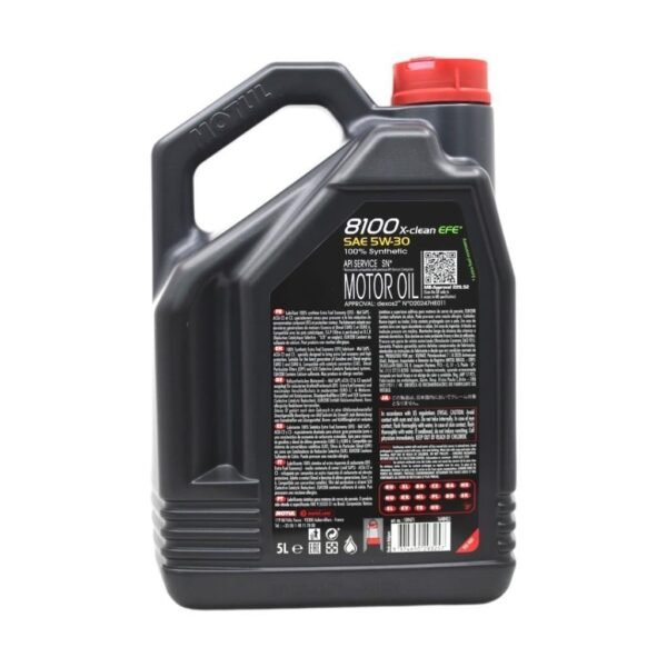 Motul 8100 X-Clean EFE 5W30 5 Lt Tam Sentetik Motor Yağı