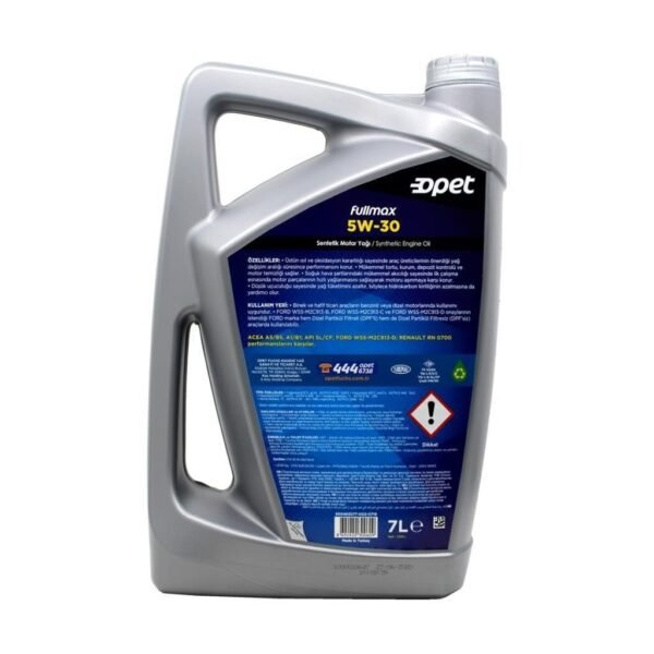 Opet Fullmax 5W30 7 Lt Tam Sentetik Motor Yağı