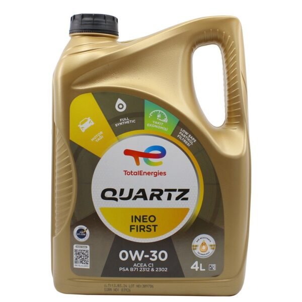 Total Quartz Ineo First 0W-30 4 Lt Partiküllü Motor Yağı