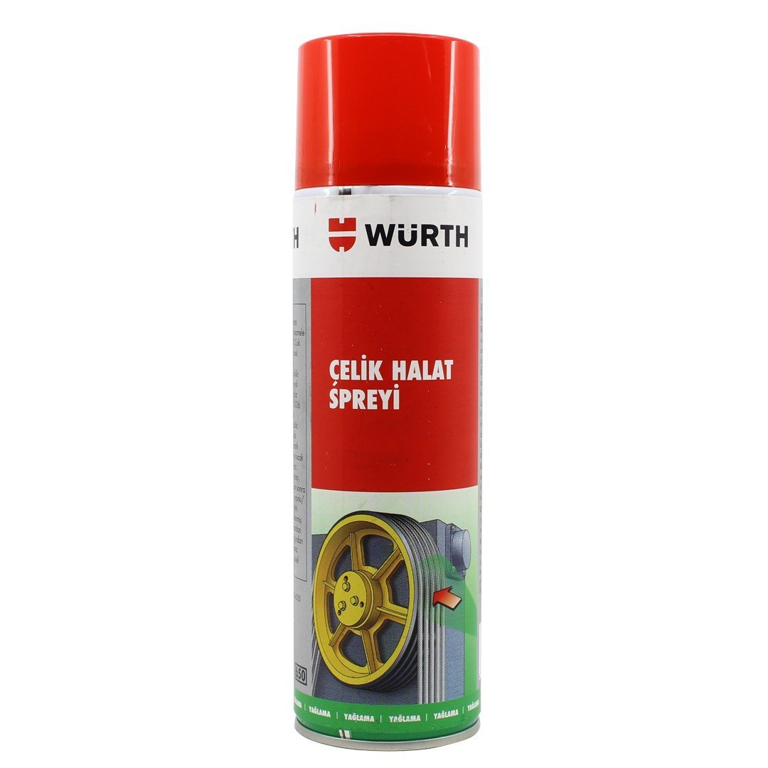 Würth Tel Halat Yağlama ve Koruma Spreyi 500 ML Wire Rope Spray