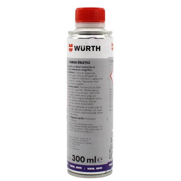 Würth Duman Önleyici Motor Yağı Katkısı 300 ML Oil Smoke Stop
