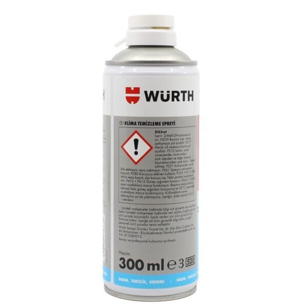 Würth Klima Temizleme Spreyi 300 Ml